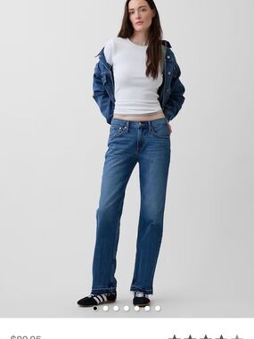 GAP Straight-Leg Jeans — Blue Denim
